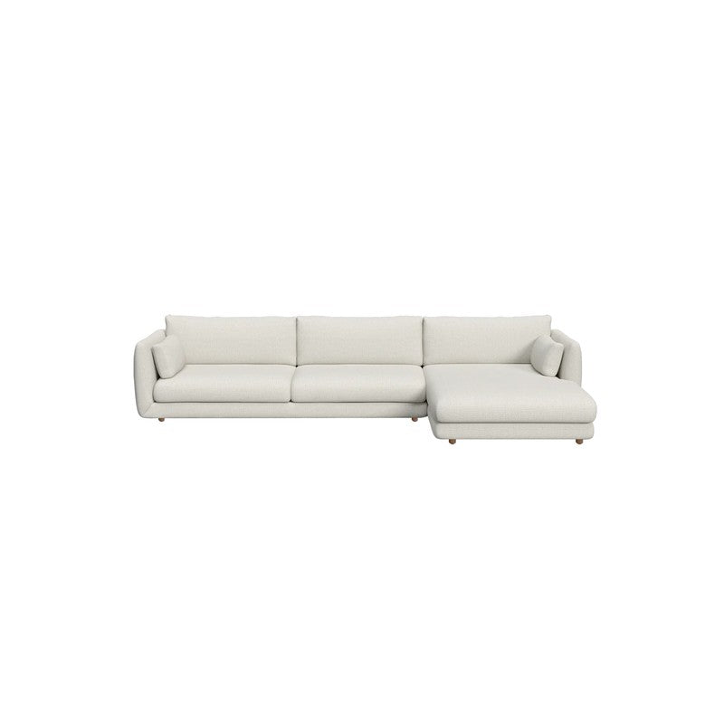 Cane-line Bloom 3-Seater Sofa with Chaise Longue, Teak Legs