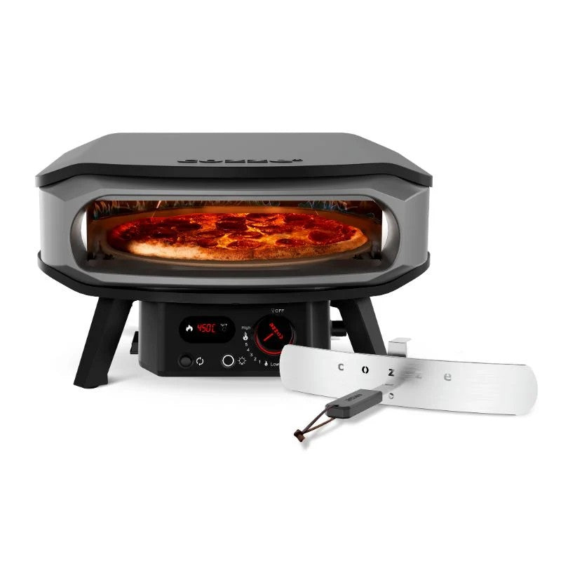 Cozze Premium Rotate Gas Pizza Oven 17" Powder-coated Steel