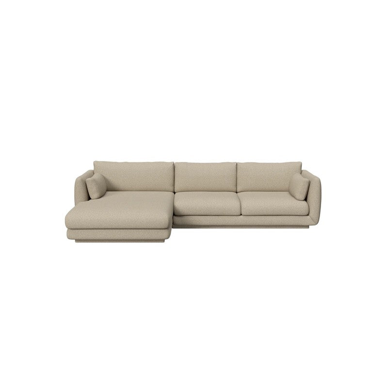 Cane-line Bloom 2-Seater Sofa with Chaise Longue & Plinth