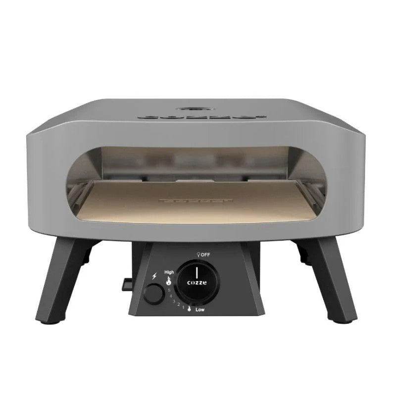 Cozze Classic Gas Pizza Oven 13" Powder-Coated Zinc-Plated Steel, Grey and Black