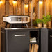 Cozze Rotate Gas Pizza Oven 17", Cordierite, White & Black