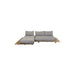 Cane-line Sticks Platform Sofa with Chaise Lounge