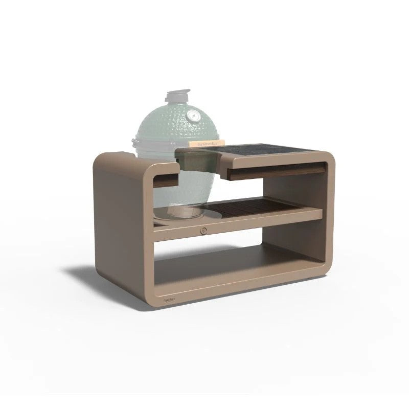 Adezz Forno Kamado Station Ceramic & Bamboo Outdoor Kitchen, Corten Steel or Powder-Coated Aluminium
