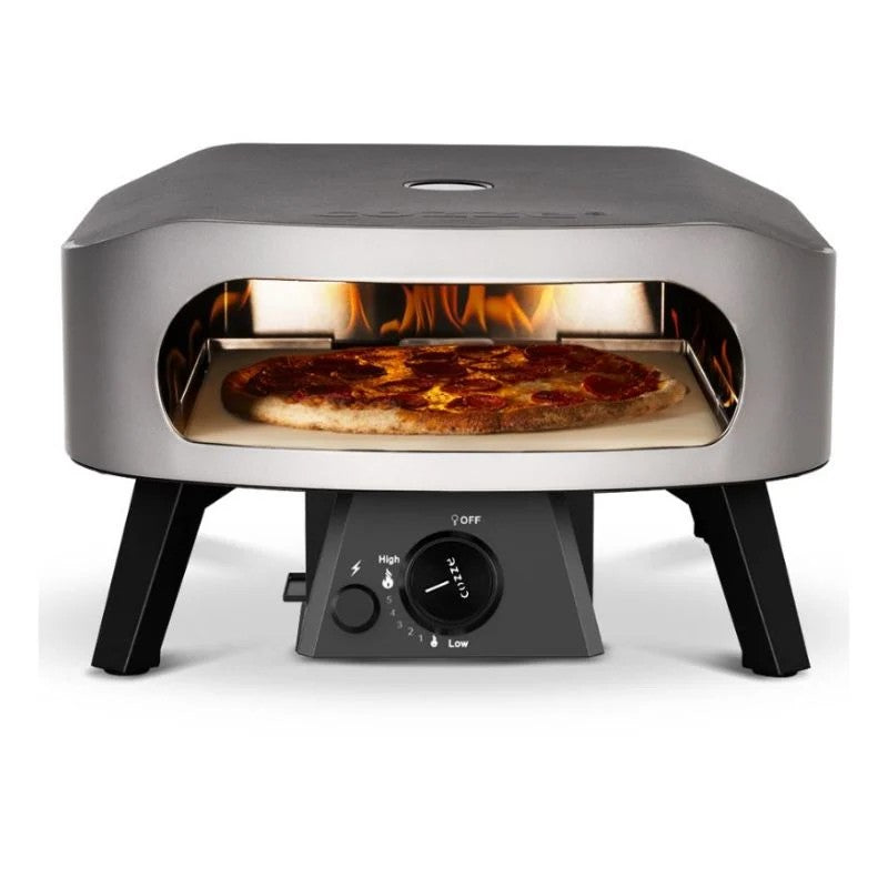 Cozze Classic Gas Pizza Oven 13" Powder-Coated Zinc-Plated Steel, Grey and Black