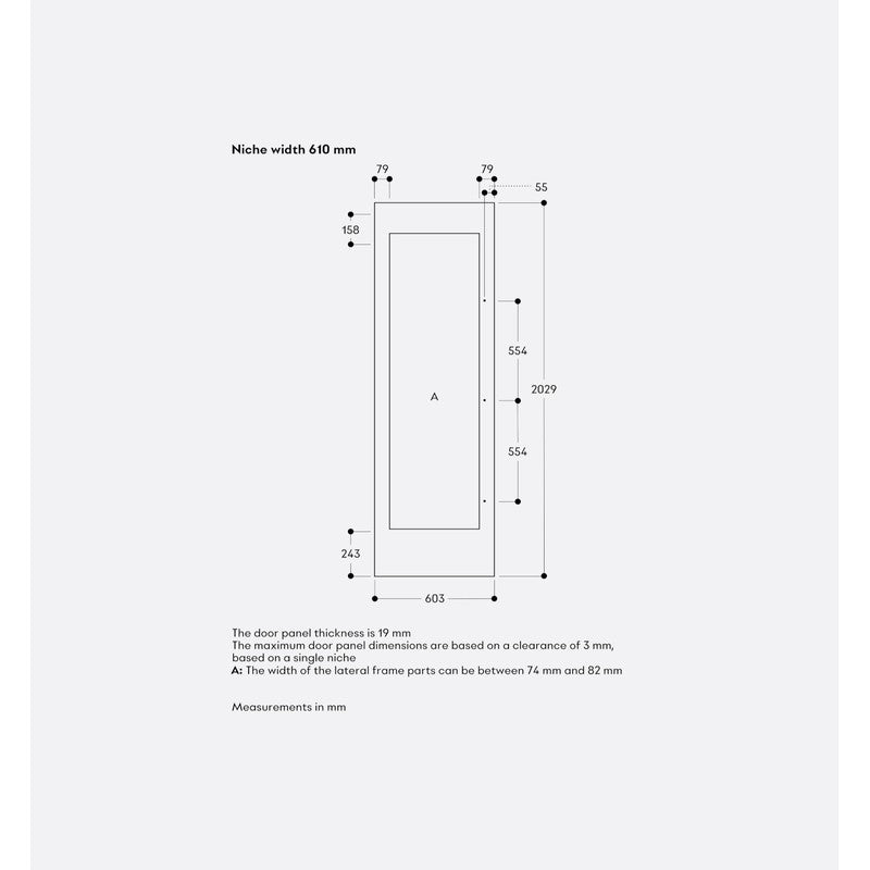 Gaggenau Vario Expressive Series RVW467170 61cm Fully Integrated Wine Storage, Dark Brushed Stainless Steel