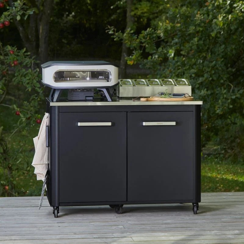 Cozze Rotate Gas Pizza Oven 17", Cordierite, White & Black