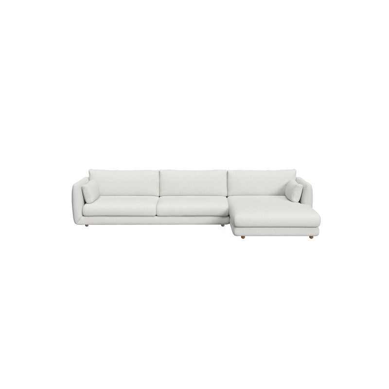 Cane-line Bloom 3-Seater Sofa with Chaise Longue, Teak Legs