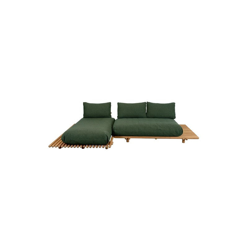 Cane-line Sticks Platform Sofa with Chaise Lounge
