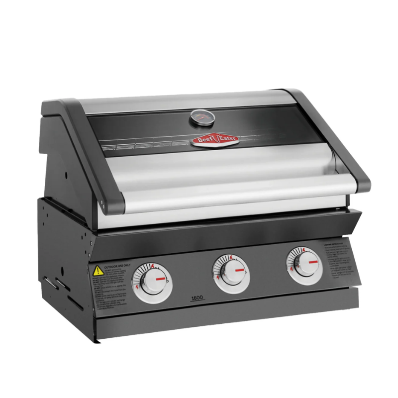 Beefeater 1600E Series 3 Burner Built In BBQ in dark enamel