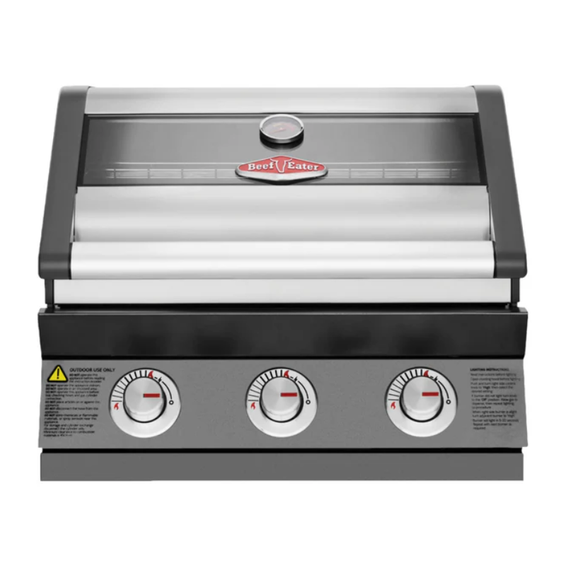 Beefeater 1600E Series 3 Burner Built In BBQ in dark enamel