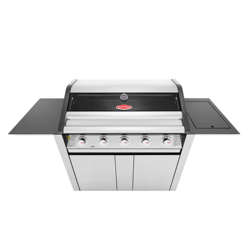Beefeater 1600S Series 5 Burner BBQ & Side Burner Trolley in Stainless Steel