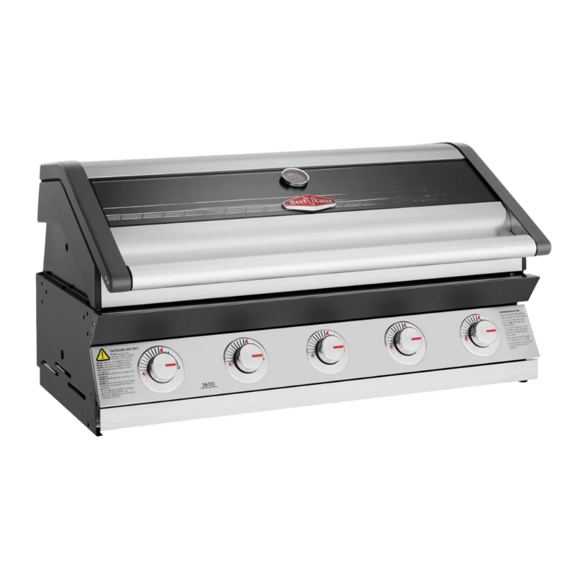 Beefeater 1600S 5 Burner Stainless Steel Gas BBQ with Cabinet and Side Burner