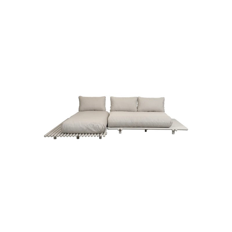 Cane-line Sticks Platform Sofa with Chaise Lounge