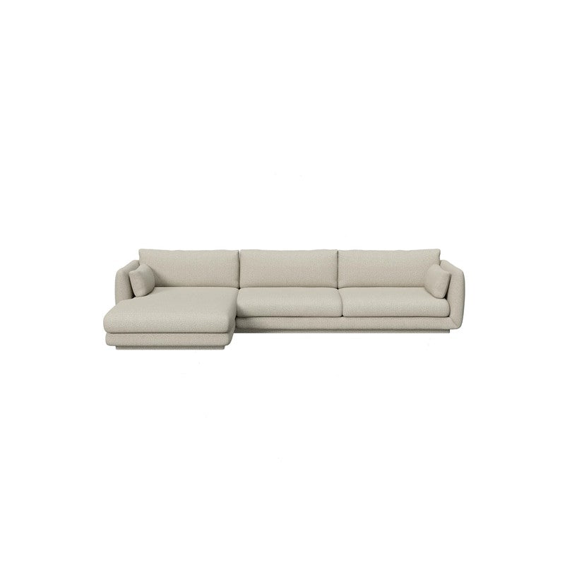 Cane-line Bloom 3-Seater Sofa with Chaise Longue & Plinth