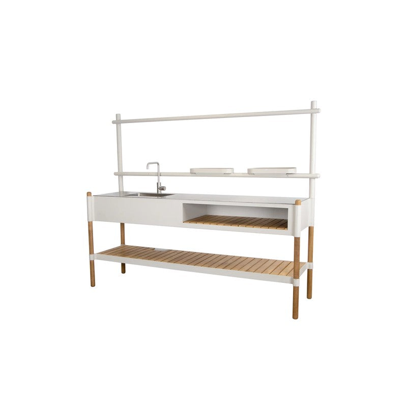 Sticks Kitchen with Teak Shelf
