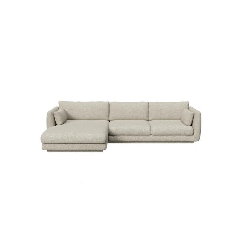 Cane-line Bloom 2-Seater Sofa with Chaise Longue & Plinth