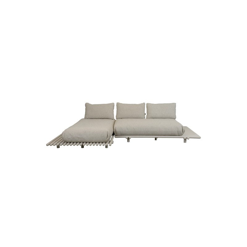 Cane-line Sticks Platform Sofa with Chaise Lounge