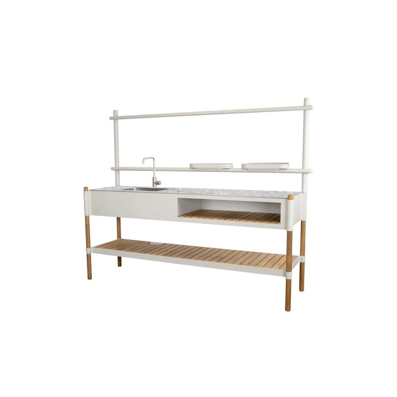 Sticks Kitchen with Teak Shelf