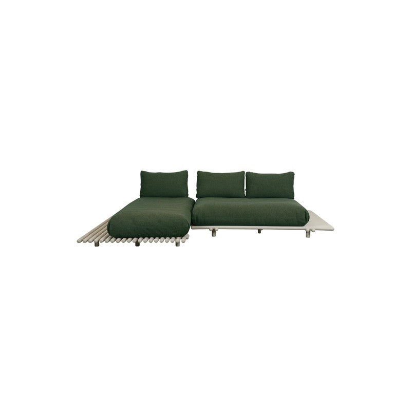 Cane-line Sticks Platform Sofa with Chaise Lounge