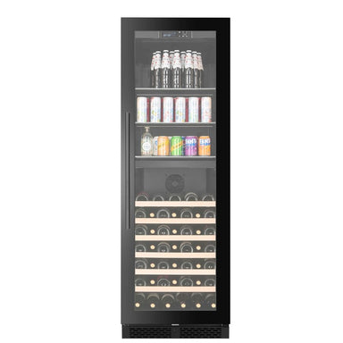 CELLA WBV93D-BLACK Beverage Centre 53 Bottle / 126 Cans, Black