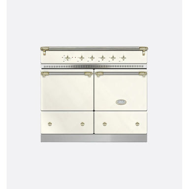 Lacanche Classic Cluny LVI1052CTIVA 100cm Induction Range Cooker, Ivory & Brass