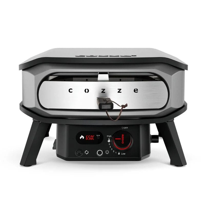 Cozze Premium Rotate Gas Pizza Oven 13", Grey & Black