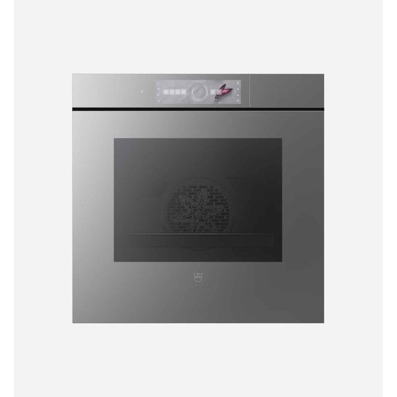 V-Zug V6000 CombairSteamer 60 AutoDoor 60cm Glass Steam Oven, Platinum Mirror