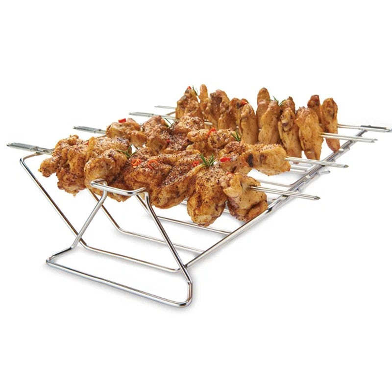 The Cotswold Cooking Company Multi Rack Skewer Kit with 6 Stainless Skewers