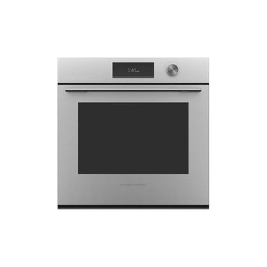 Fisher & Paykel OB60SACPUDX5 Built-In Pyrolytic Single Oven, Brushed Silver Glass