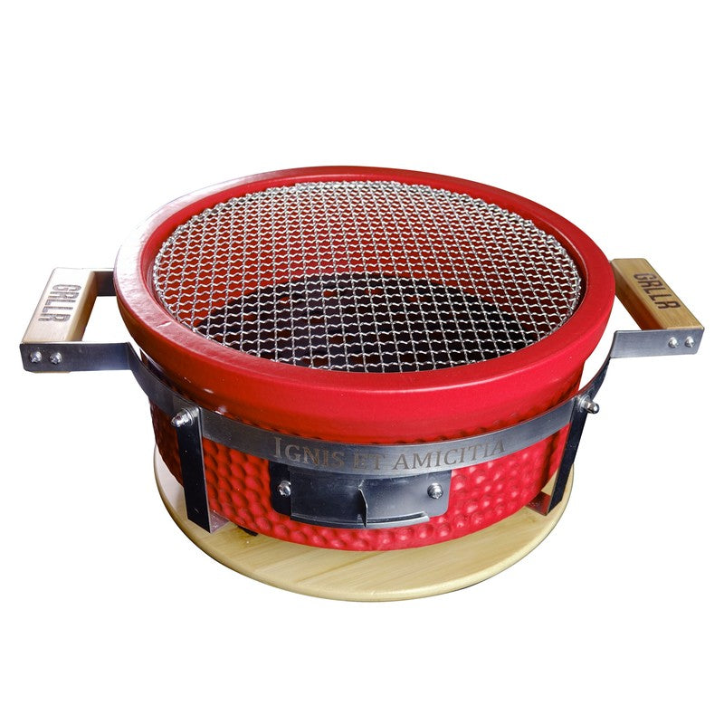 GRLLR Tokyo Shichirin Table Grill, Red