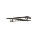 Sticks Coat Rack with Hat Shelf, Dark Brown