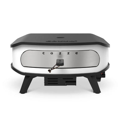 Cozze Rotate Gas Pizza Oven 17", Cordierite, White & Black