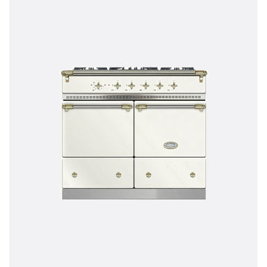 Lacanche LG1052CTCTYB 100cm Classic Cluny Dual Fuel Range Cooker, Chantilly & Brass