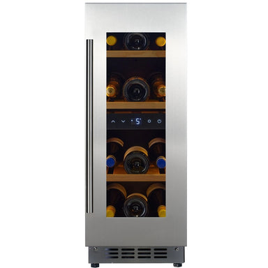 CELLA W18S-SSH Stainless Steel Undercounter Wine Cooler 18 Bottle Capacity