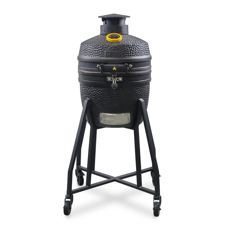 GRLLR Ember Classic 16 Inch Kamado, Charcoal Black