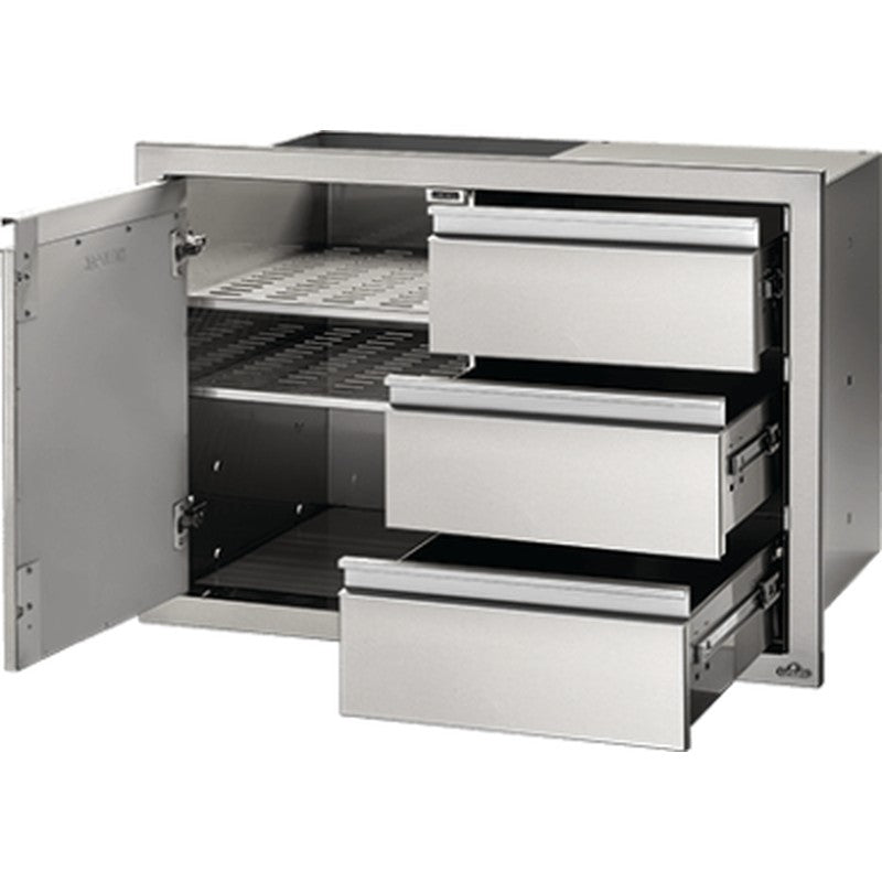 Napoleon Built-In Components Single Door & Triple Drawer Combo 36 x 24 Inch