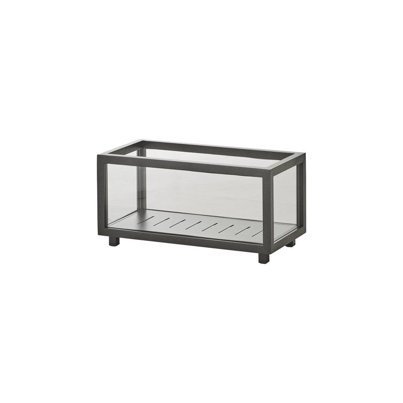 Cane-line Lightbox Rectangular Lantern, Lava Grey