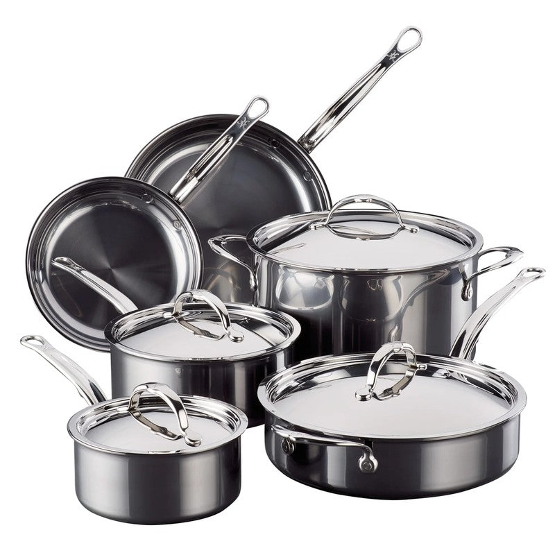Hestan NanoBond Titanium Stainless Steel 6-Piece Cookware Set