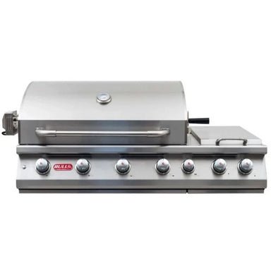 Bull 7 Burner Built-In Stainless Steel Gas Barbecue 76cm with Cast Stainless Steel Double Side Burners & Infrared Back Burner