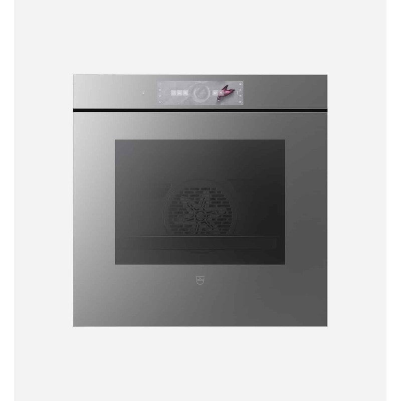 V-Zug Combair V6000 60P AutoDoor 60cm Glass Single Oven, Platinum Mirror