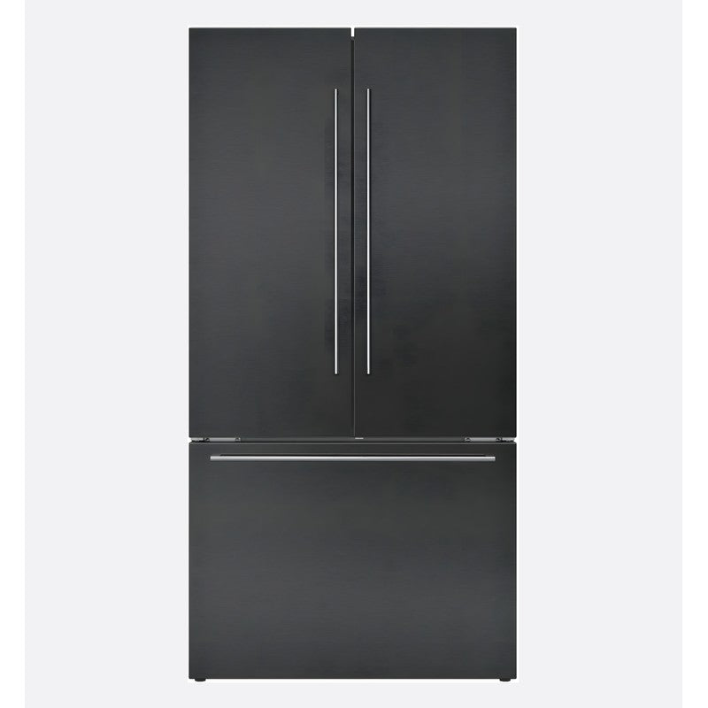 Gaggenau 200 Series RY295350 Stainless Steel French Door Bottom Freezer 90.5cm, Black