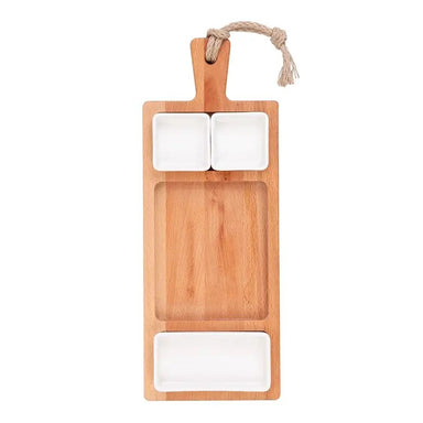 GRLLR Get Together Food Tray Large, White