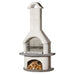 Buschbeck Verona Quartz Masonry Barbecue, White & Grey