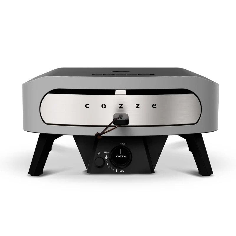 Cozze Classic Gas Pizza Oven 17" with Cordierite Pizza Stone, Grey & Black