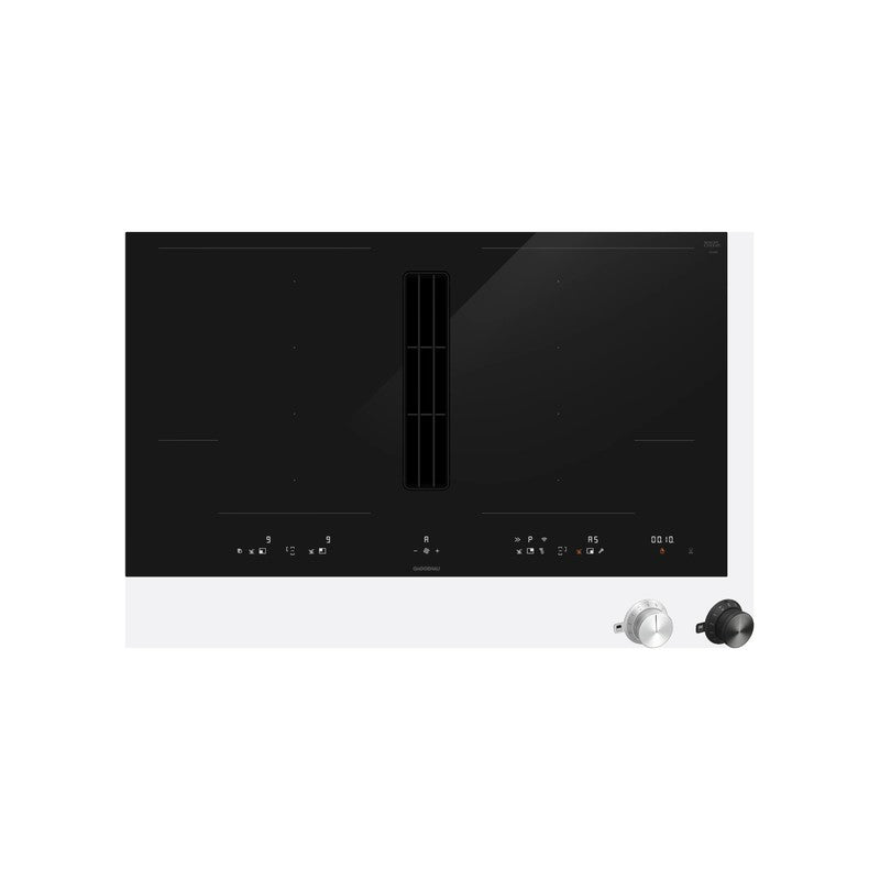 Gaggenau 400 Series CV492105 Flex Induction Cooktop 90cm with Integrated Ventilation System, Black
