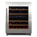 CELLA W34-SSH Stainless Steel Undercounter Wine Cooler 600mm, 36 Burgundy Bottles