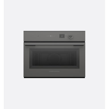 Fisher & Paykel Series 7 OM60NMLG1 Compact Combi-Microwave Oven 60cm, Grey Glass