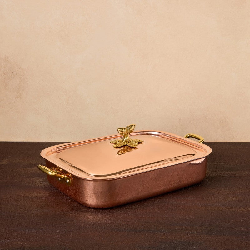 The Cotswold Cooking Company Rectangular Roaster 36cm, Hammered Copper