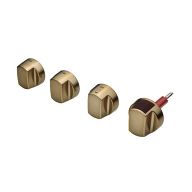 Sub-Zero & Wolf 911mm Dual Fuel Range Knob Kit, Brushed Brass