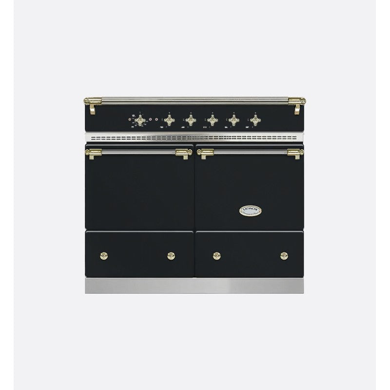 Lacanche Classic Cluny LVI1052CTANTA 100cm Induction Range Cooker, Anthracite & Brass